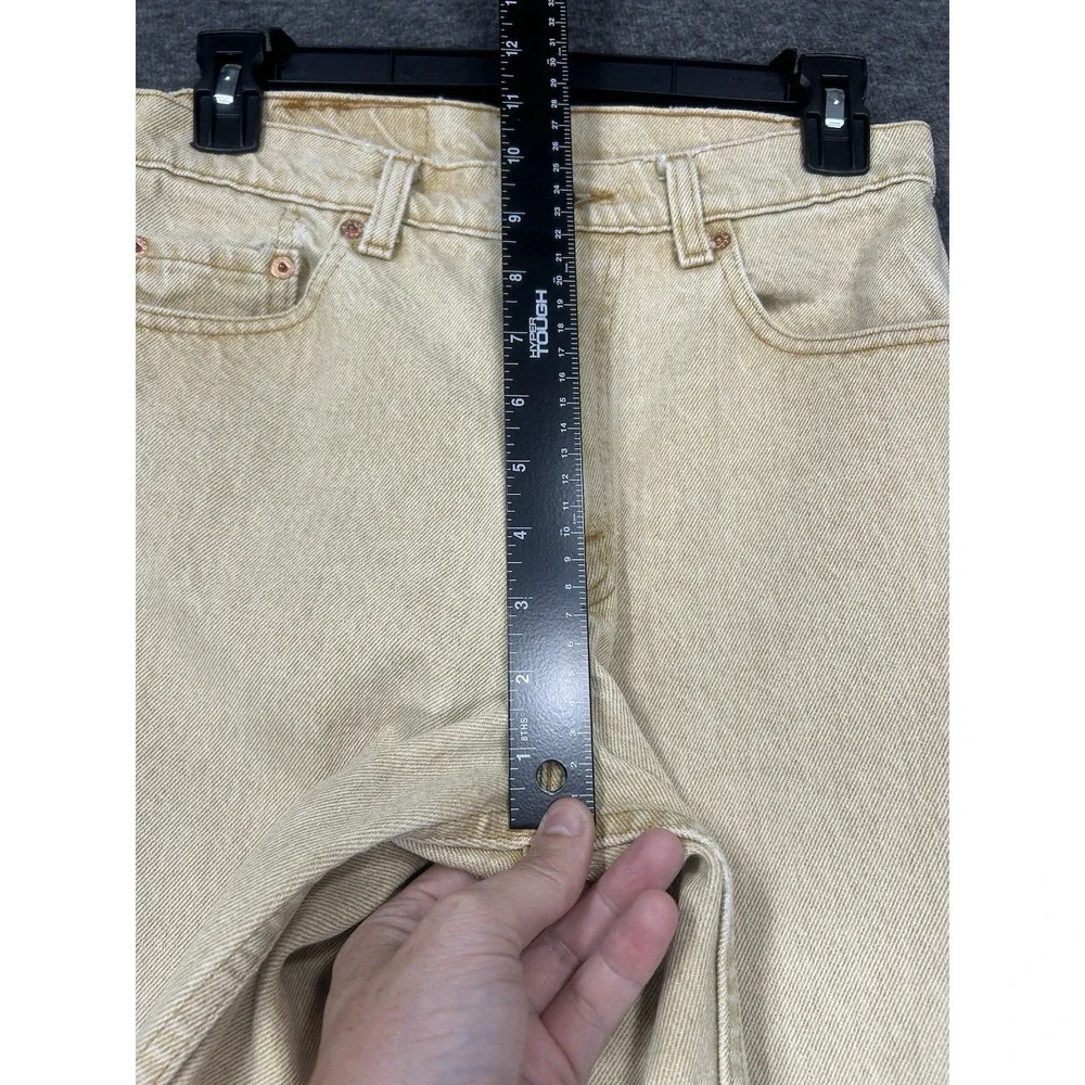Vintage 90s Levi's 550 Jeans Mens‎ 28x33 (Tag 29x34) Beige Denim made in usa